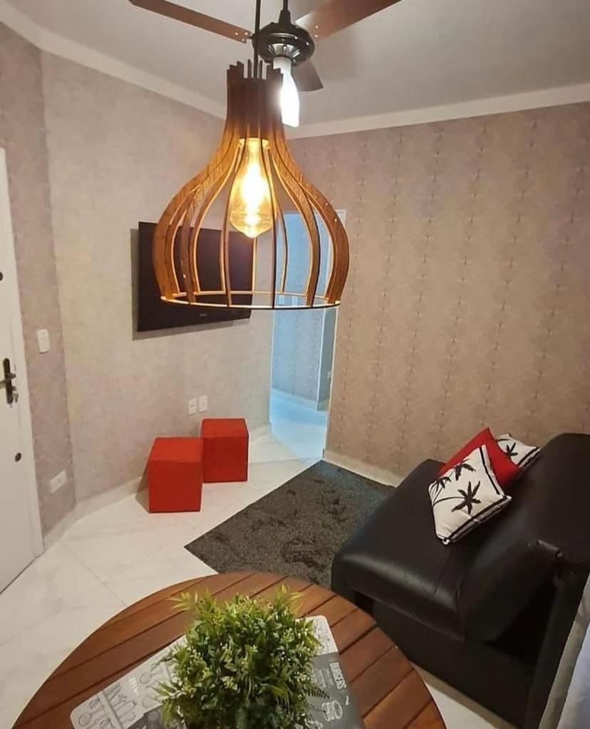 113 Canto Do Forte - 1Dorm - 200 M Da Praia E 20M Dos Bares E Restaurantes - Estacionamento Gratuito E Wi Fi , Tv A Cabo 프라이아 그란데 외부 사진