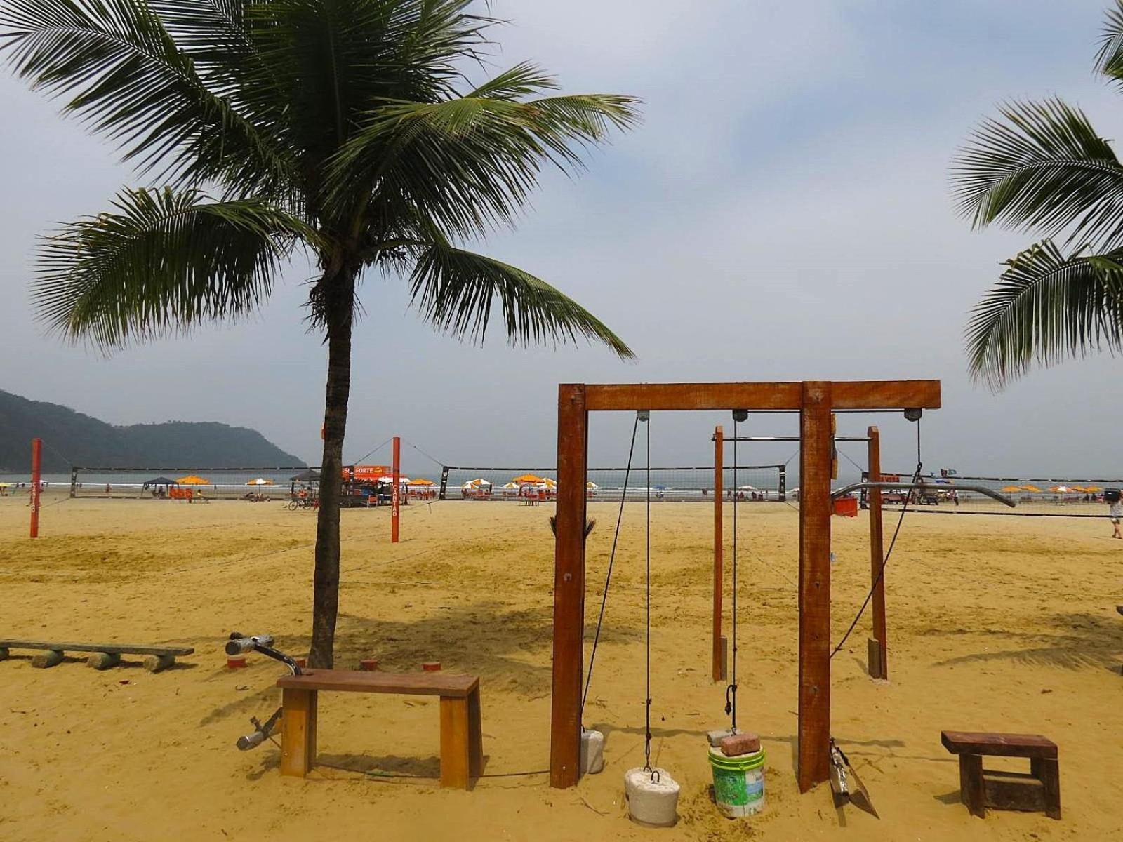 113 Canto Do Forte - 1Dorm - 200 M Da Praia E 20M Dos Bares E Restaurantes - Estacionamento Gratuito E Wi Fi , Tv A Cabo 프라이아 그란데 외부 사진