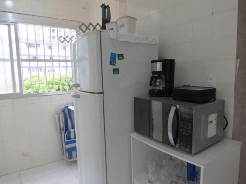 113 Canto Do Forte - 1Dorm - 200 M Da Praia E 20M Dos Bares E Restaurantes - Estacionamento Gratuito E Wi Fi , Tv A Cabo 프라이아 그란데 외부 사진